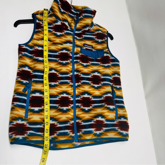 Patagonia Synchilla Aztec print Colorful Patterned Women's Vest size S - Picture 7 of 10